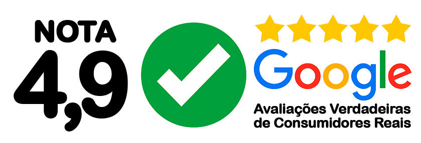 Avaliação Google 4,9 estrelas - Avaliações Verdadeiras de Consumidores Reais